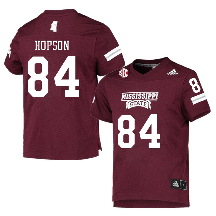 Men #84 Jarnorris Hopson Mississippi State Bulldogs College Football Jerseys Sale-Maroon - Click Image to Close